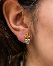 Aretes Corazón Ardiente