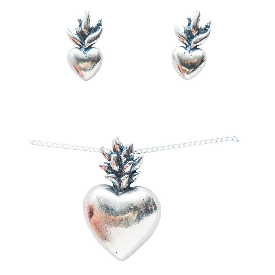 Set Corazones con Flama