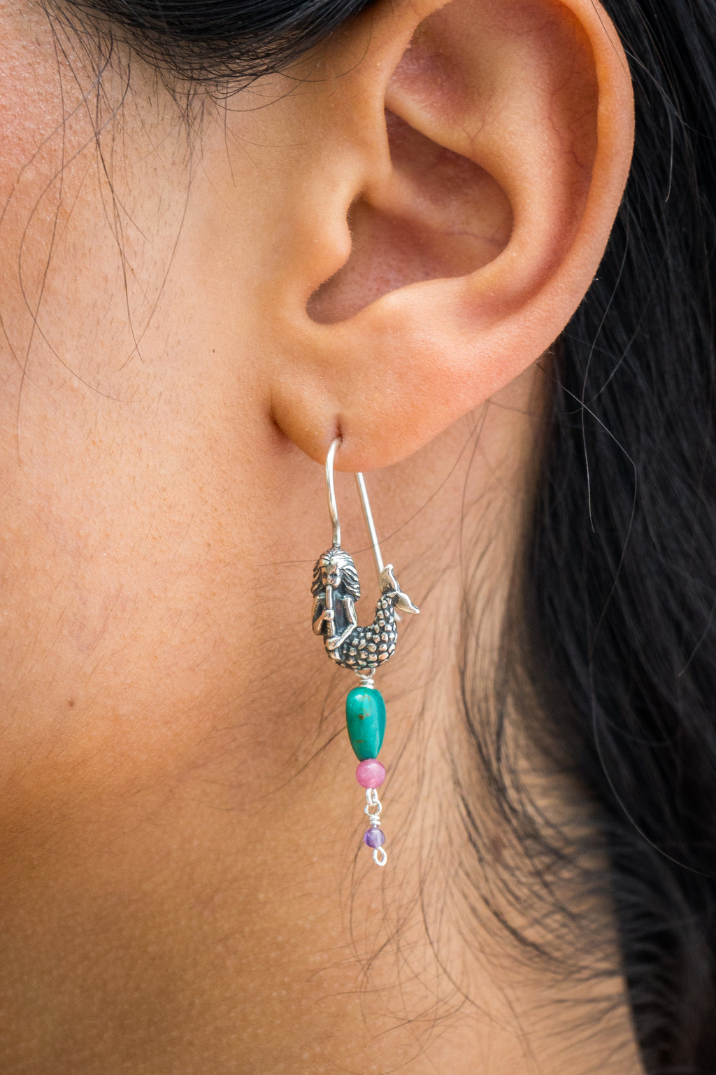 Aretes Sirenas de Turquesa