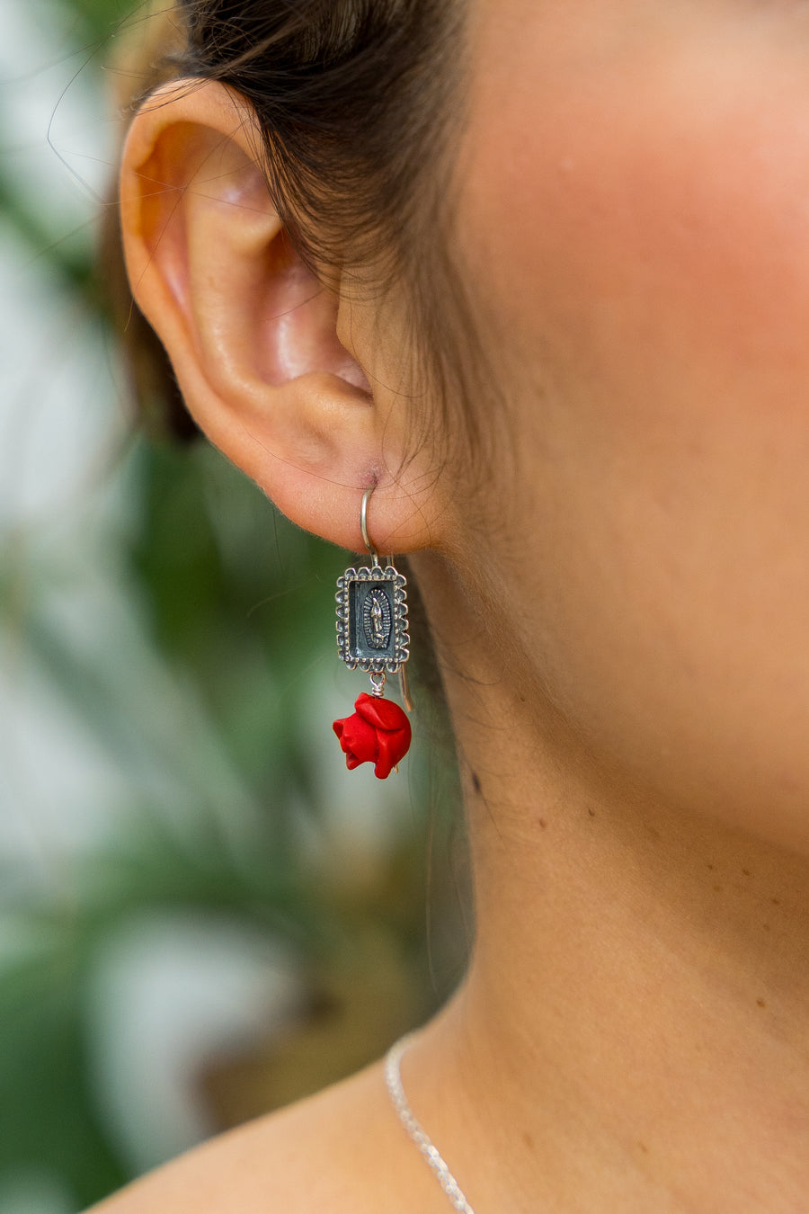Aretes Rosa Celestial