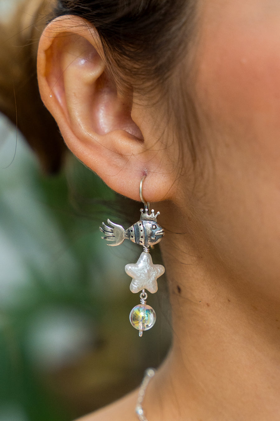 Aretes Perla Salada