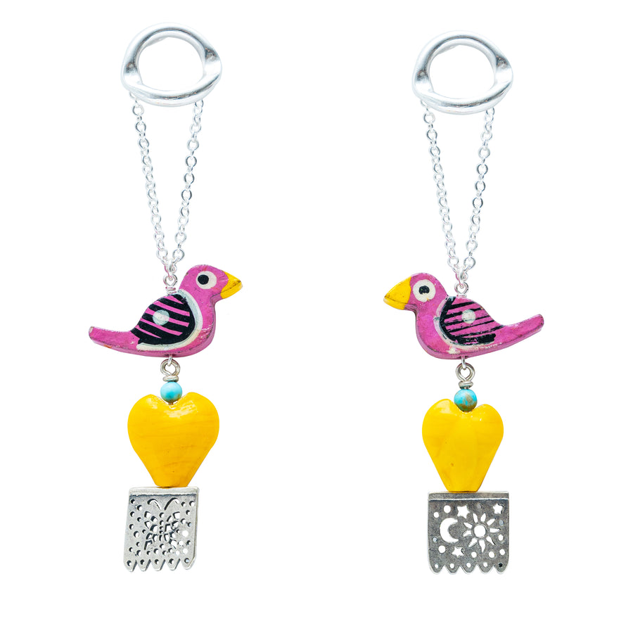 Aretes Periquitos de Amor