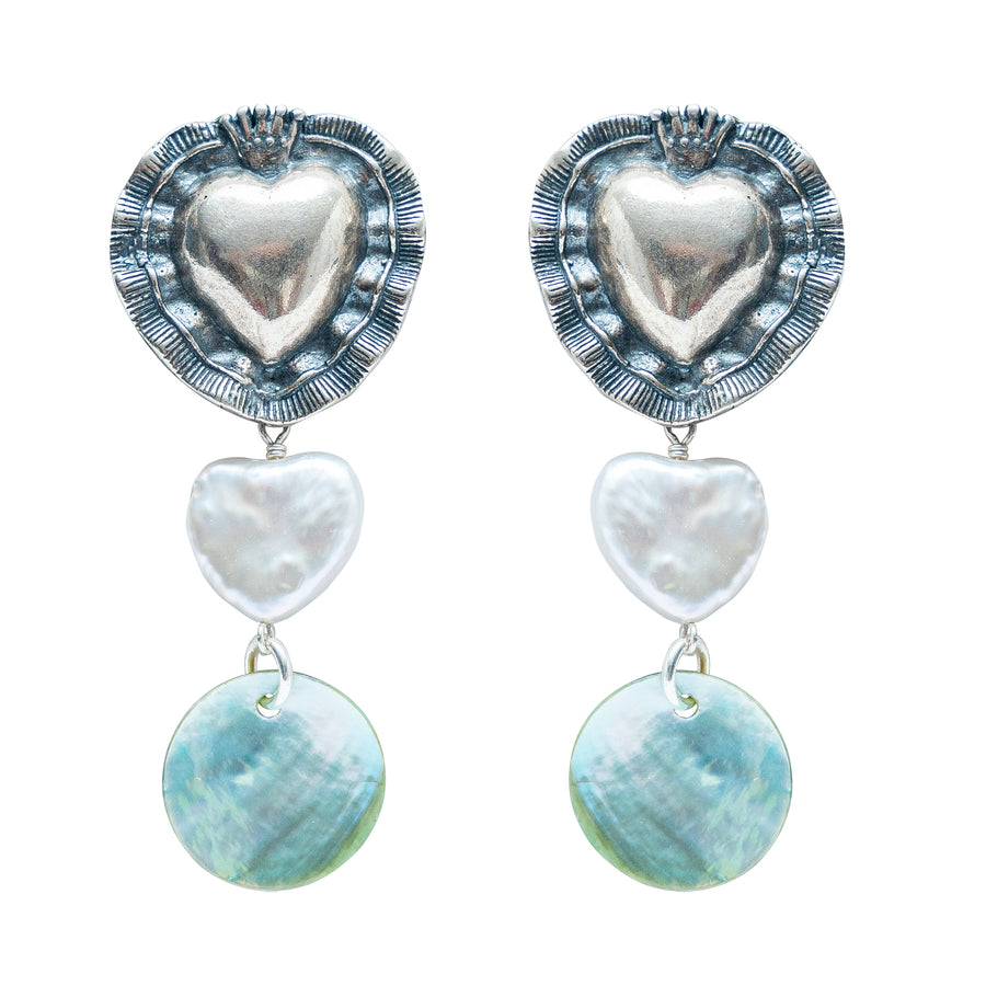 Aretes Corazón de Mar