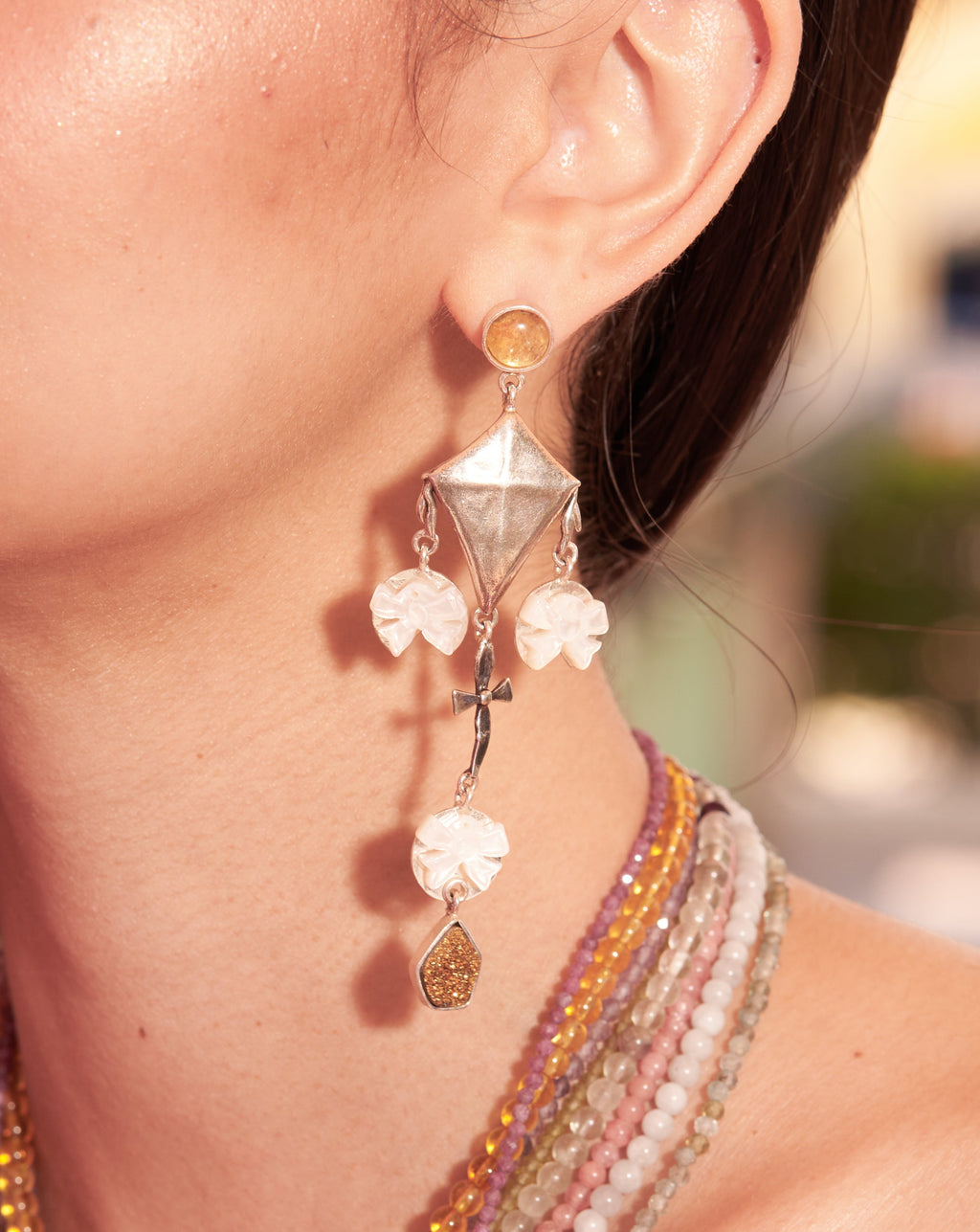 Aretes Atardecer de Papalotes
