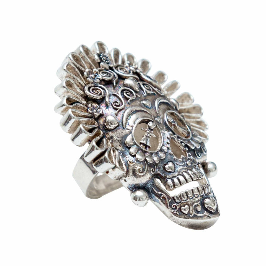 Anillo Calavera con Listones CAL007 Anillo