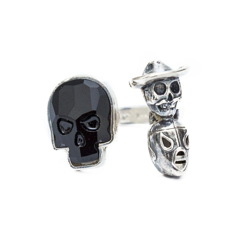 Anillo Cráneo, Calaca y luchador Gabriela Sánchez Anillo
