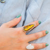 Anillo Gota de Ámbar Gabriela Sánchez Anillo