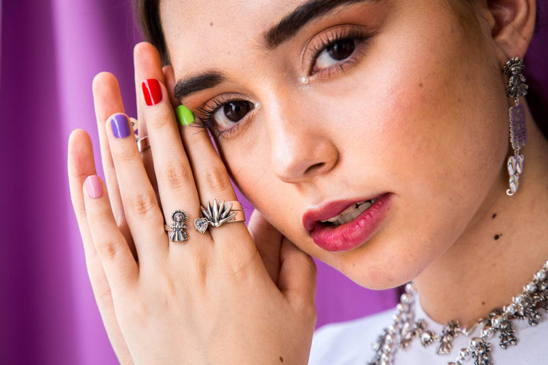 Anillo Muñeca Mini Corazón con Swarovski Gabriela Sánchez Anillo