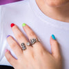 Anillo Muñeca Mini Corazón con Swarovski Gabriela Sánchez Anillo