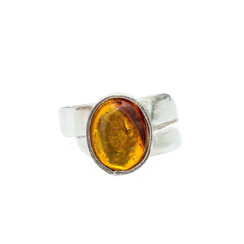 Anillo Óvalo de Ámbar Mini Gabriela Sánchez Anillo