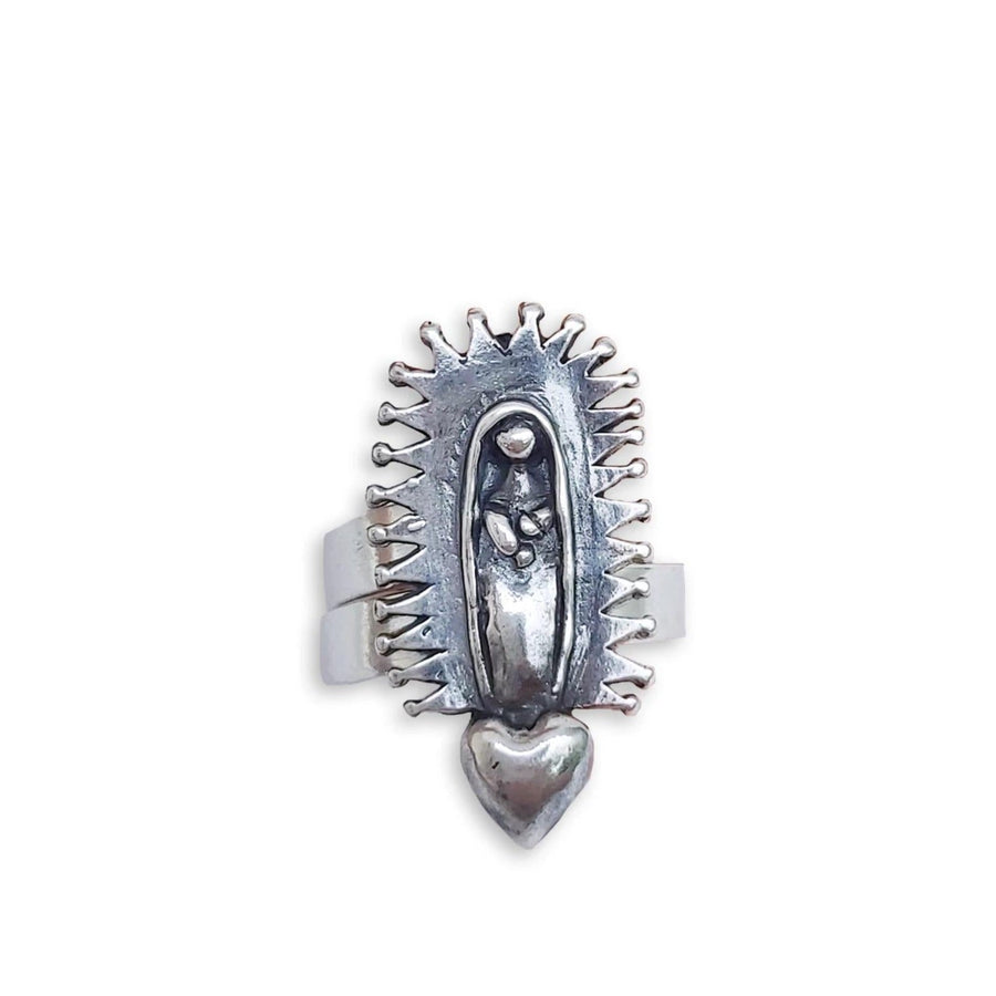 Anillo Virgen con Corazón Gabriela Sánchez Anillo