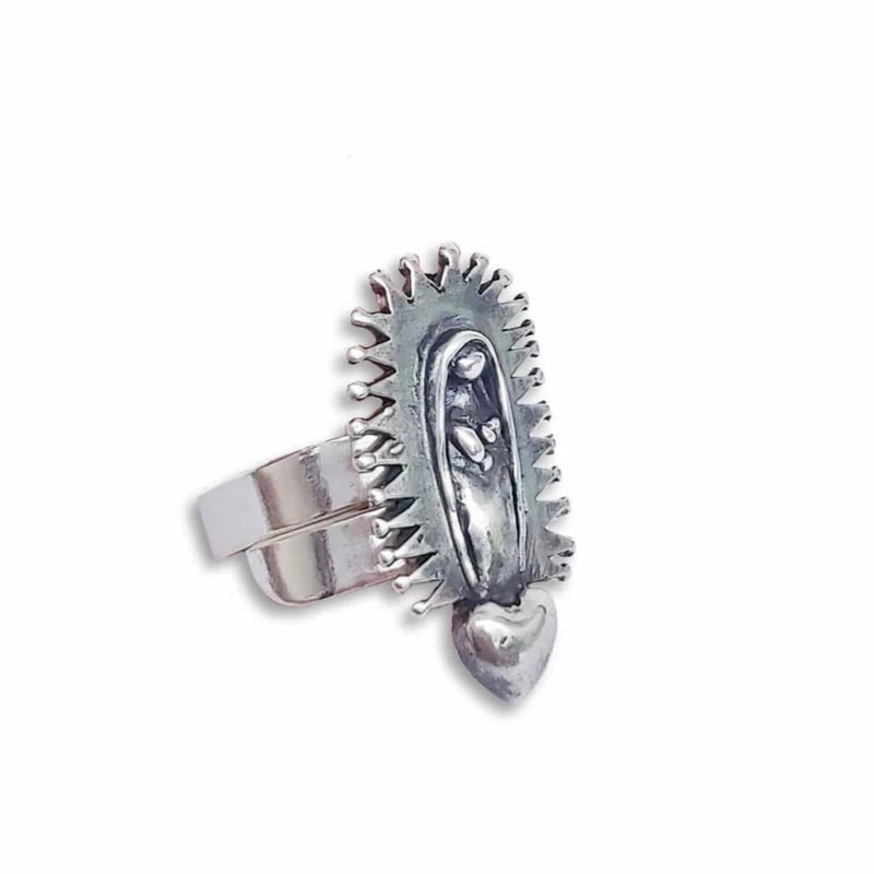 Anillo Virgen con Corazón Gabriela Sánchez Anillo