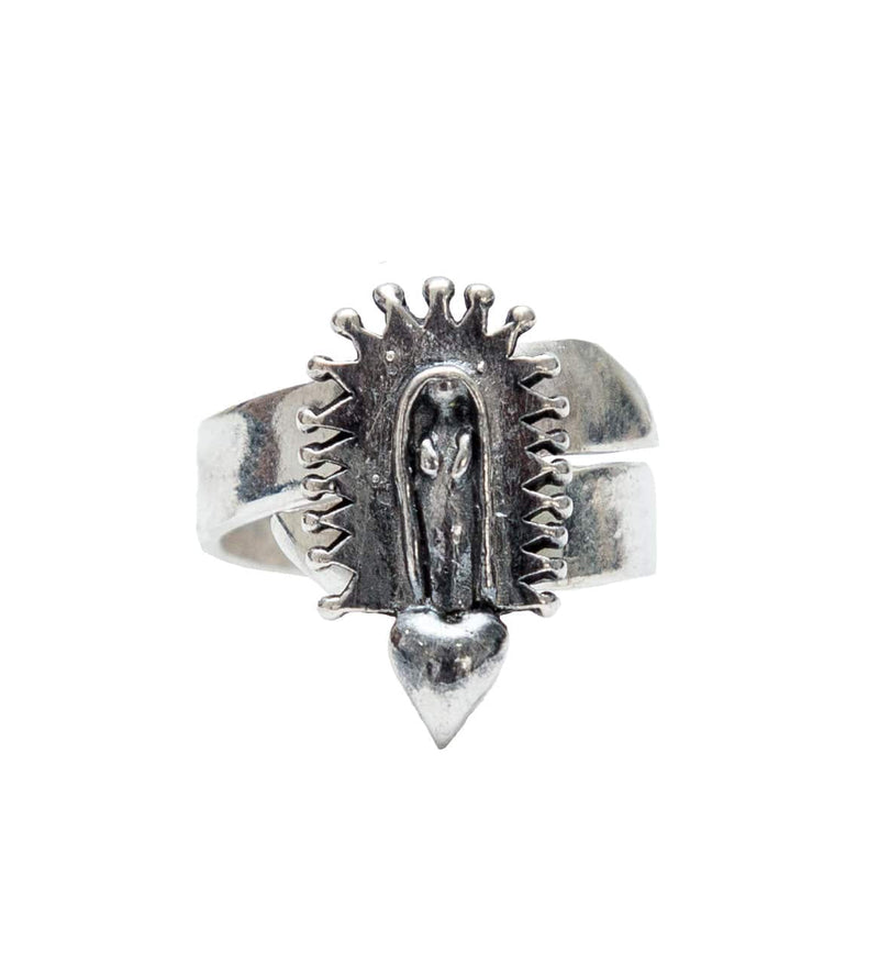 Anillo Virgen con Corazón Chica CM018 Anillo