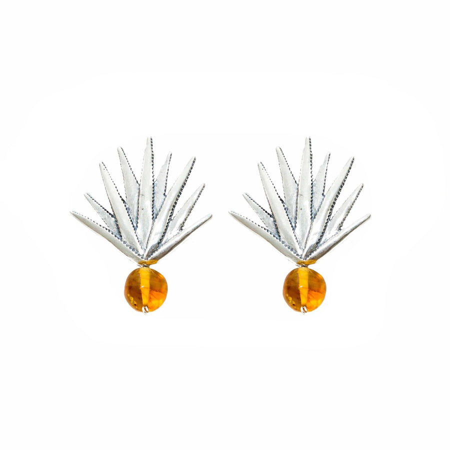 Aretes Agave Realista Ámbar