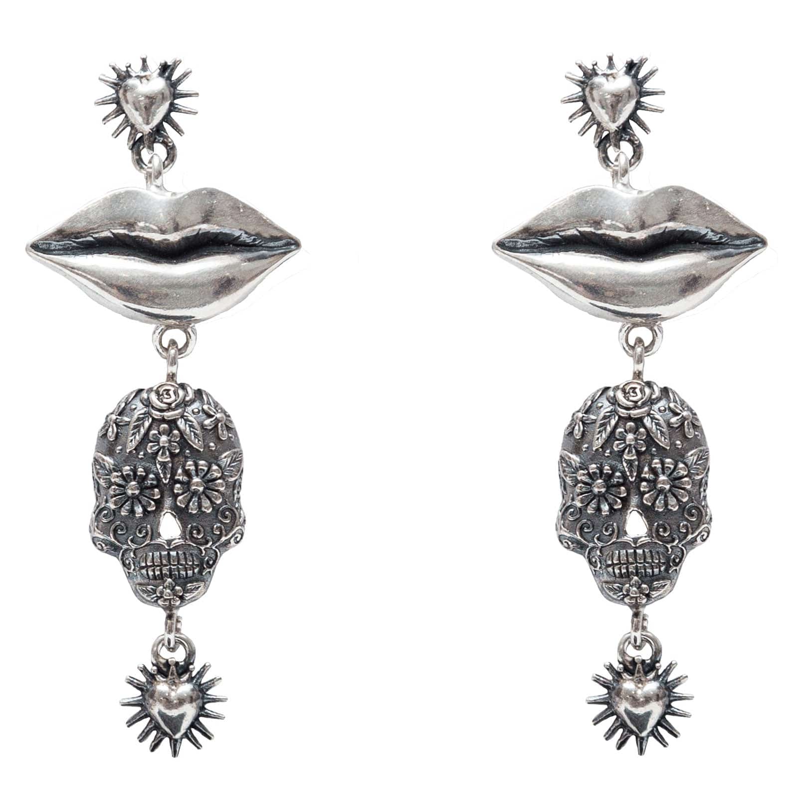 Aretes Beso de Calaveras CALA015 Aretes