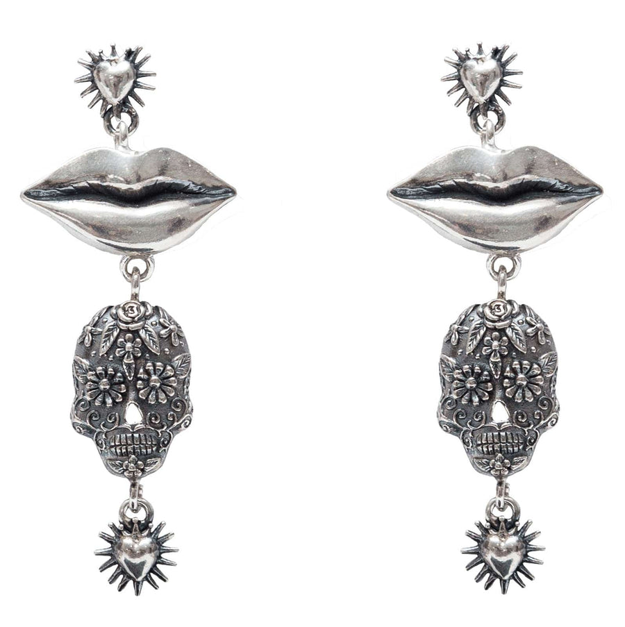 Aretes Beso de Calaveras CALA015 Aretes