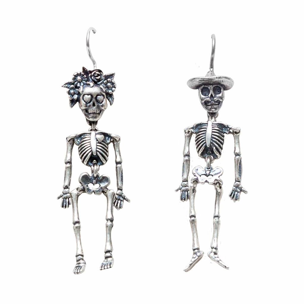 Aretes Calacas Pareja CAL004 Aretes