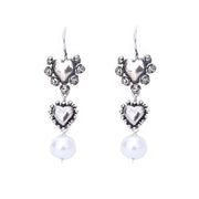 Aretes Corazones Perla Gabriela Sánchez Aretes