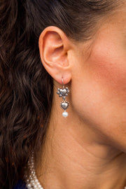 Aretes Corazones Perla Gabriela Sánchez Aretes