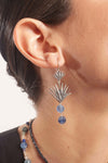 Aretes Doble Agave y Cianita Gabriela Sánchez Aretes