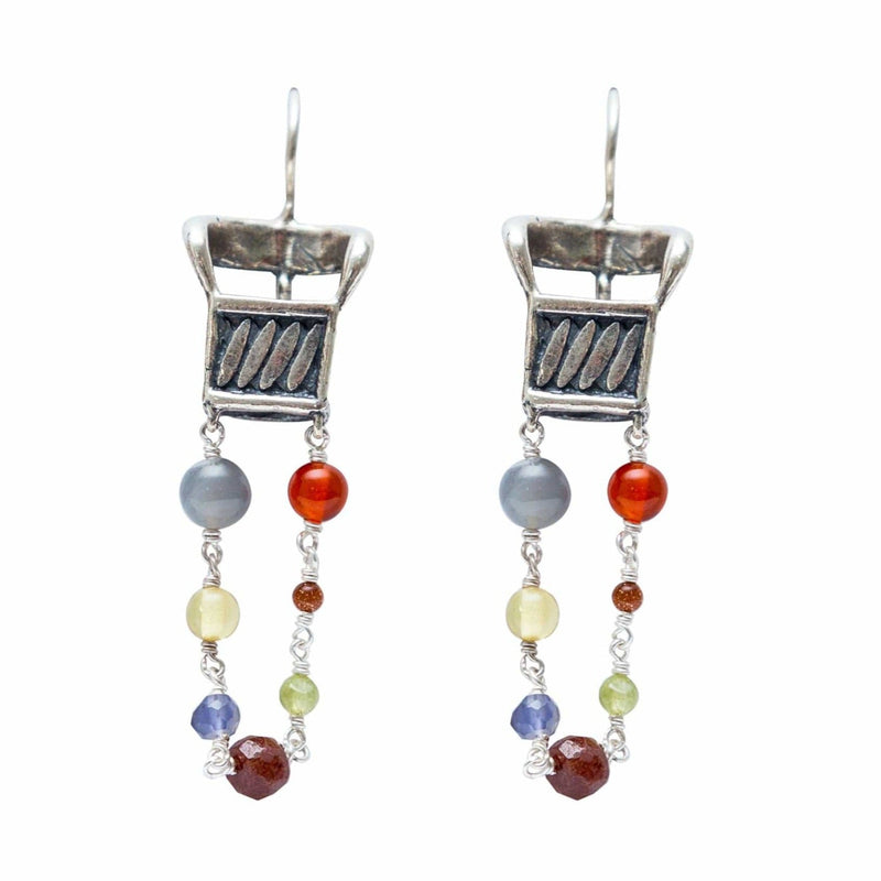 Aretes Equipal de Colores Gabriela Sánchez Aretes