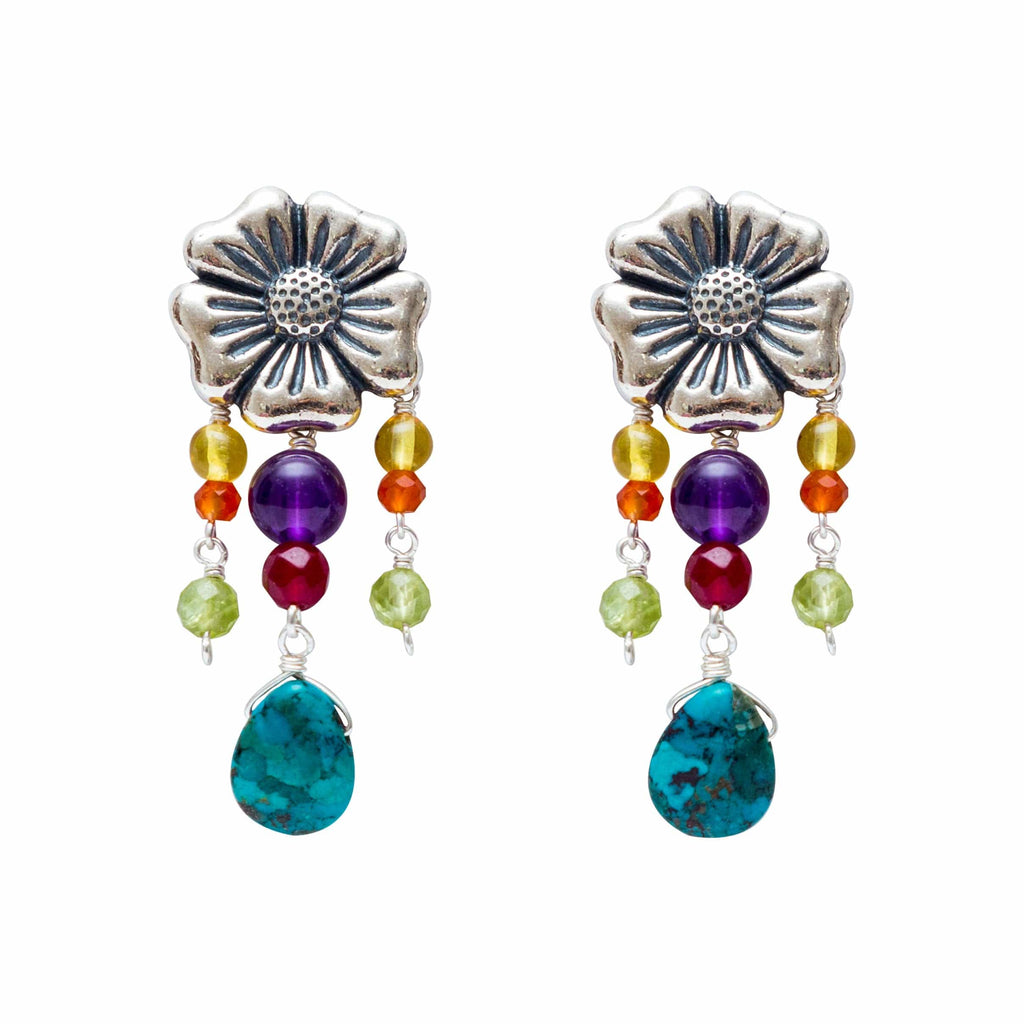 Aretes Flores y Colores Gabriela Sánchez Aretes