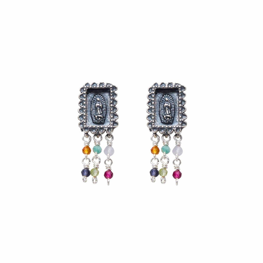 Aretes Milagrito Virgen Colores