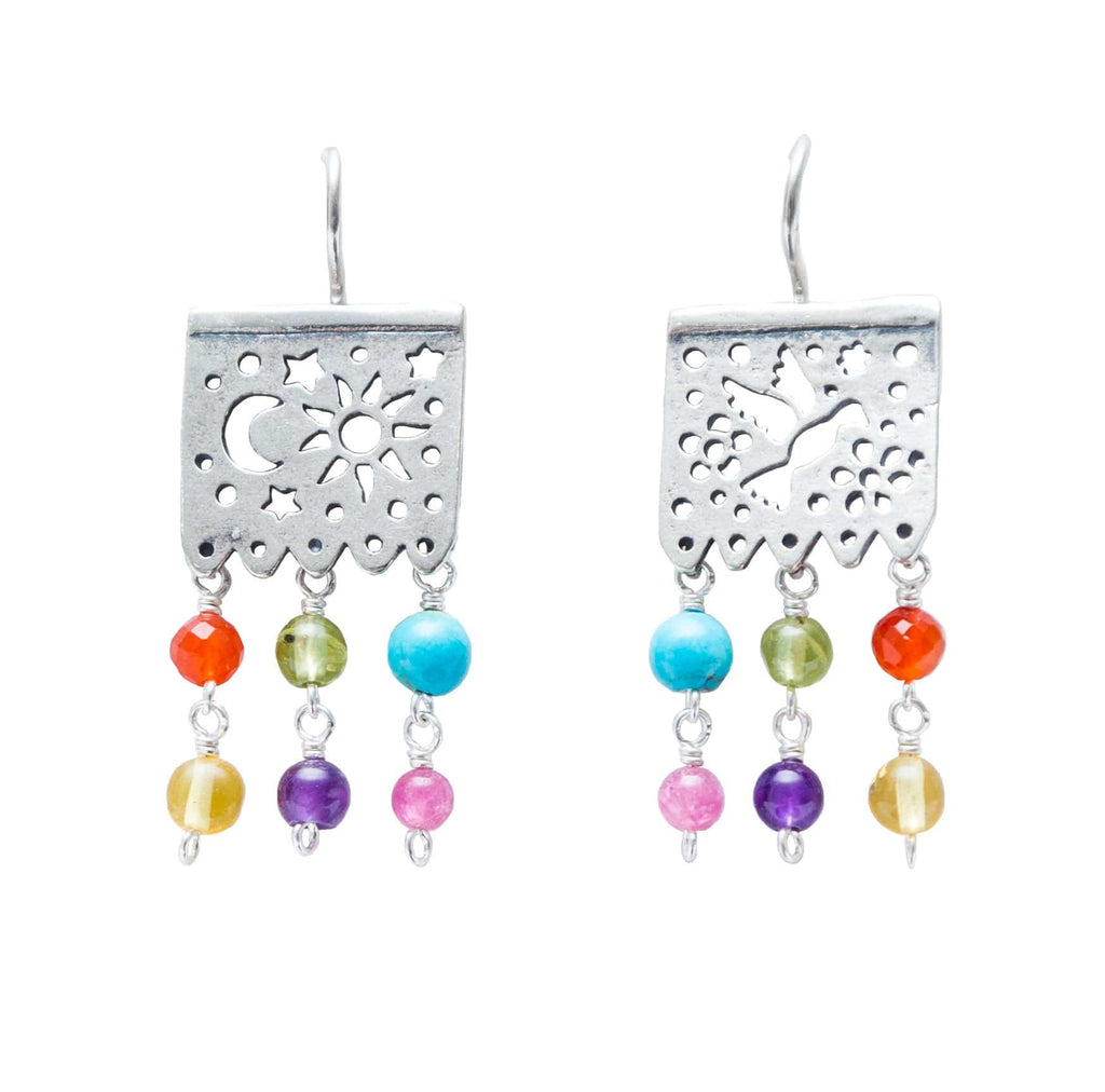 Aretes Papel Picado Confeti Gabriela Sánchez Aretes