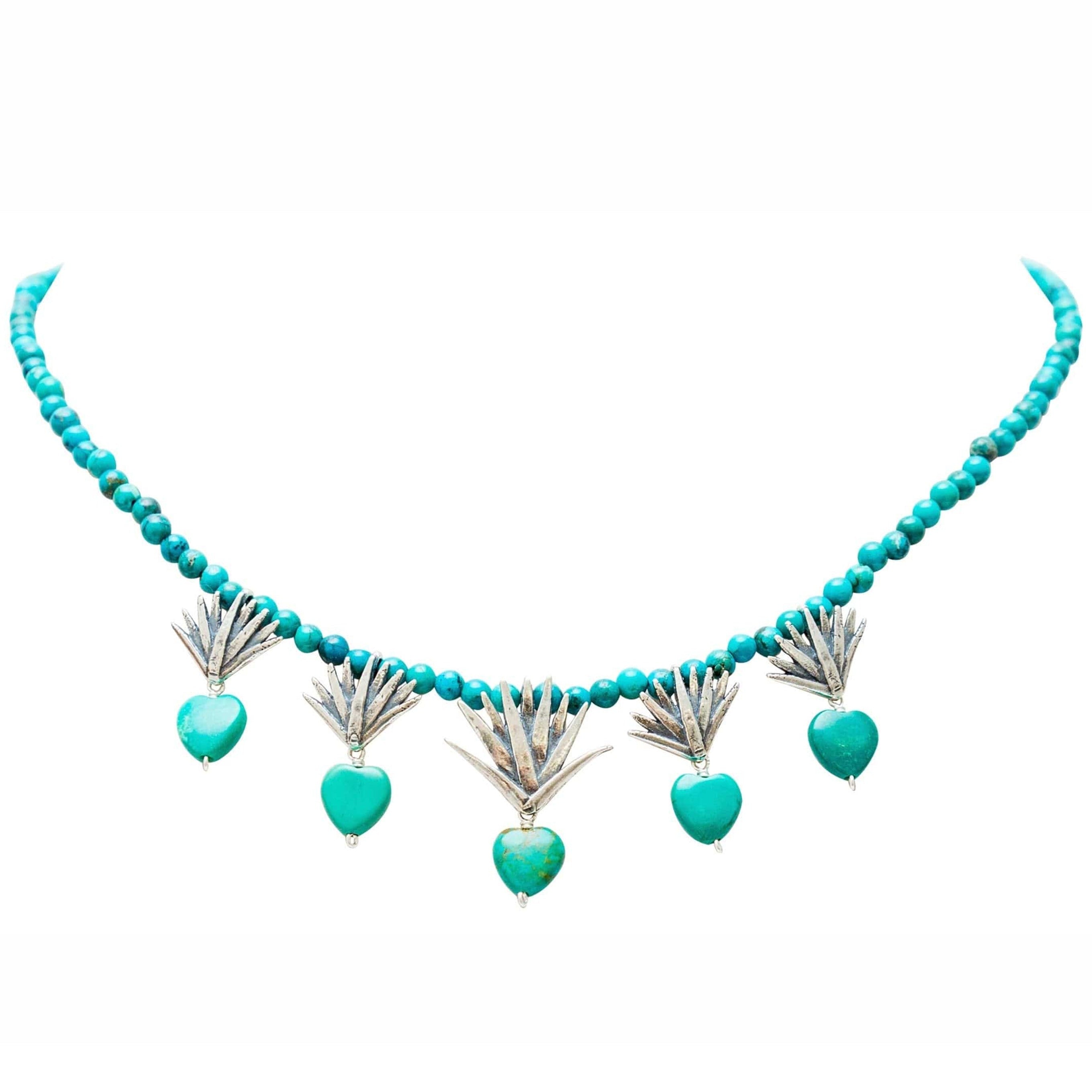 Collar Corazón Turquesa