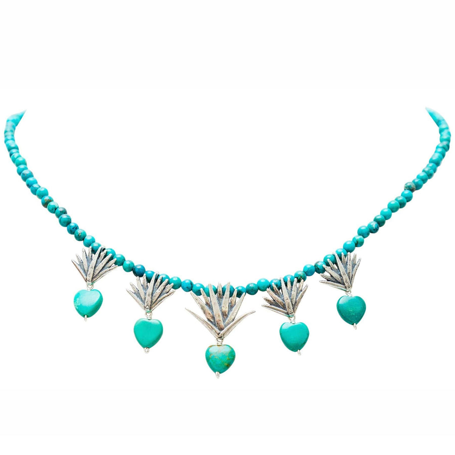 Collar Corazón Turquesa