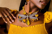 Collar Libélula de Ámbar