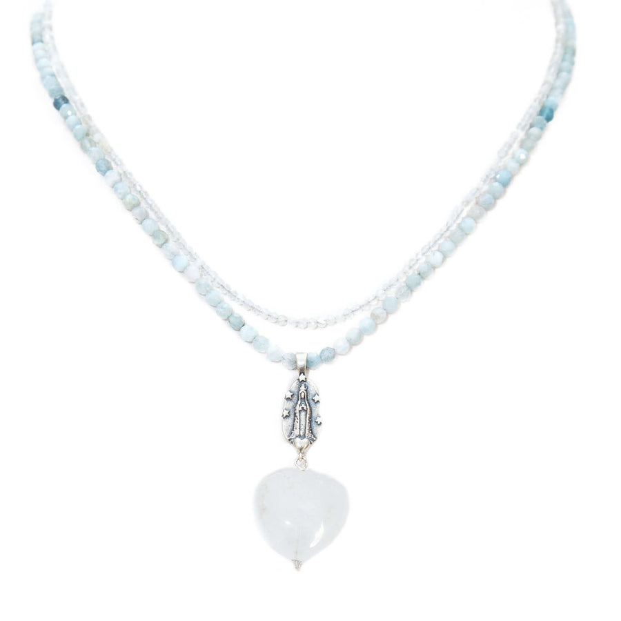Collar Virgen Azul Cielo Gabriela Sánchez Collar