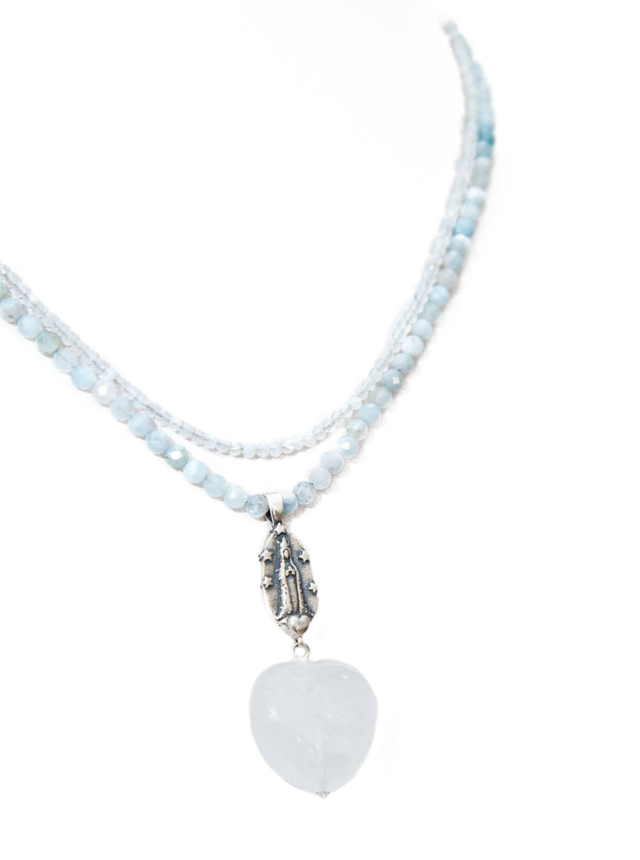Collar Virgen Azul Cielo Gabriela Sánchez Collar