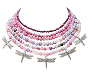 Collar Vuelo de Libélulas Rosas 22NAV013 Collar