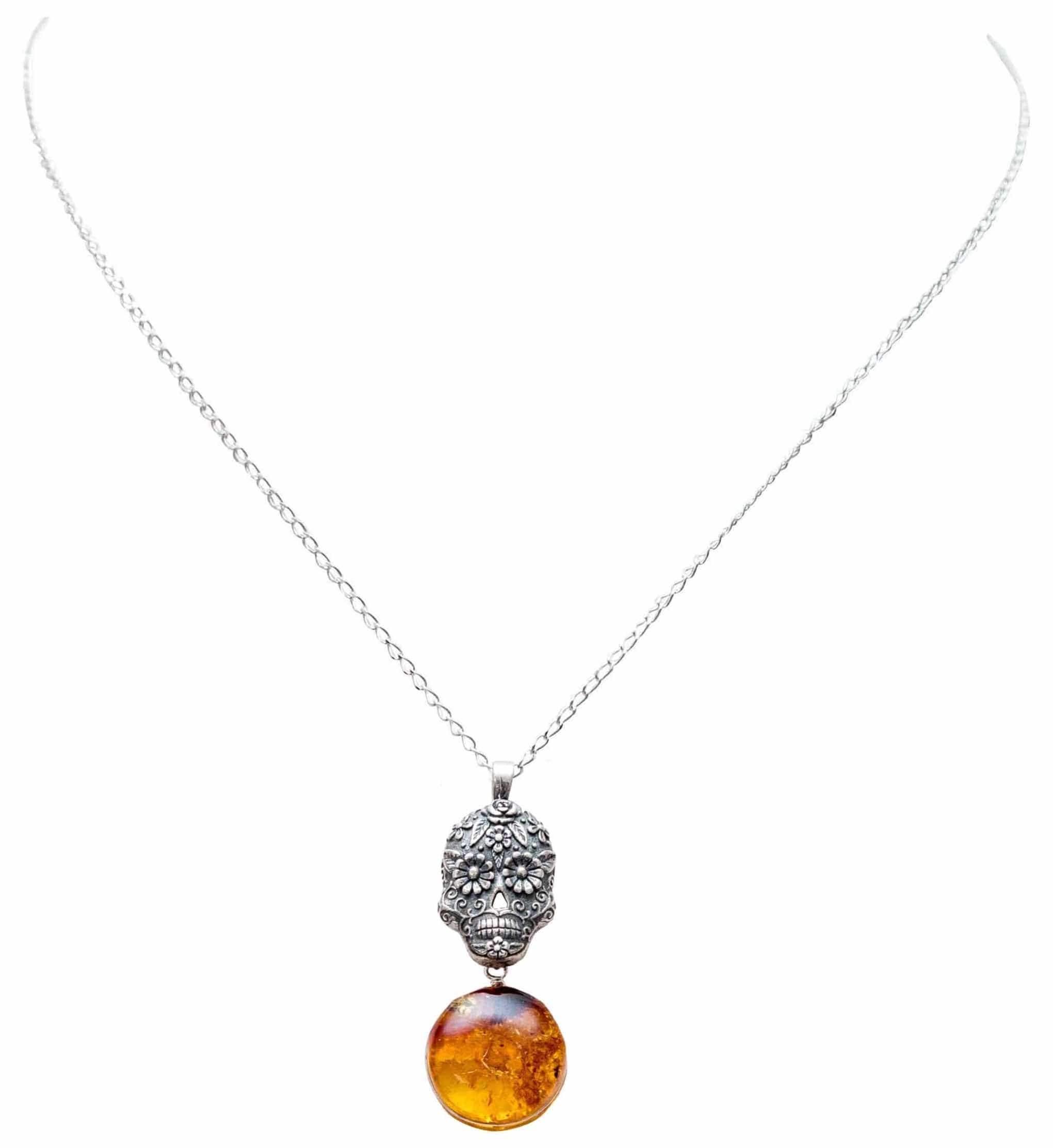 Dije Calavera y Ámbar