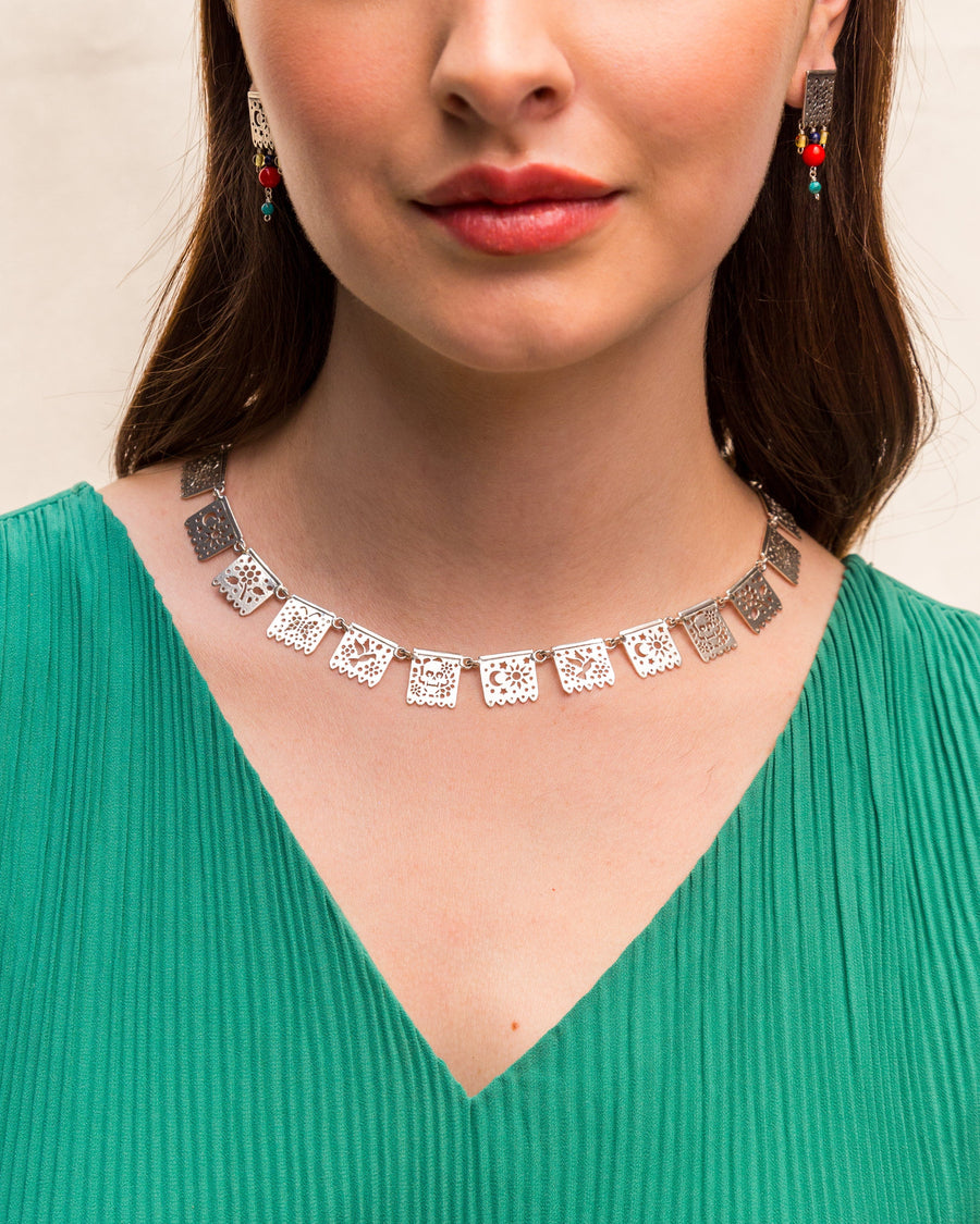 Gargantilla Papel Picado Gabriela Sánchez Collar