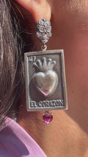 Aretes Rosa Calavera