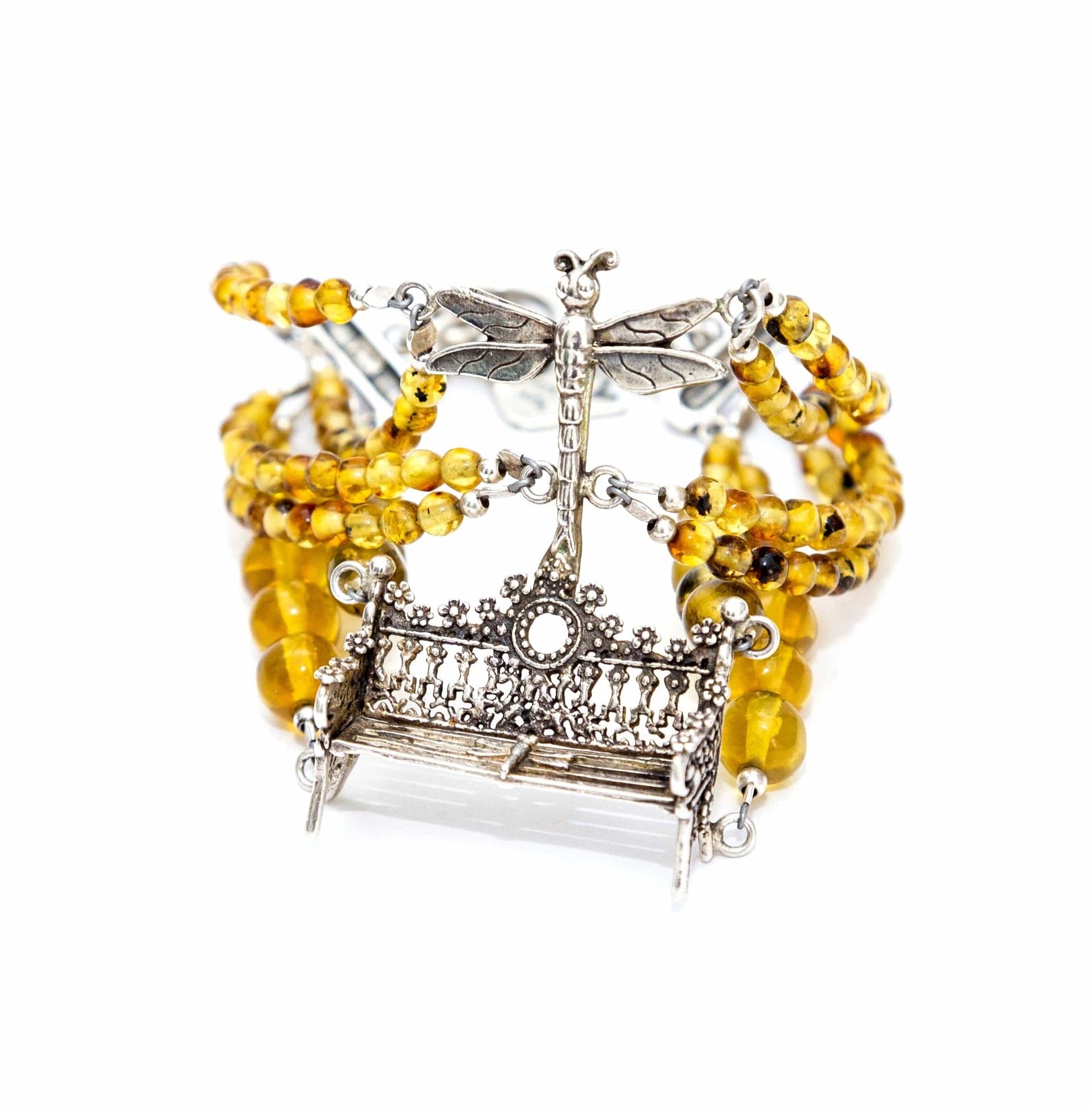 Pulsera Banquita y Libélula de Ámbar Gabriela Sánchez Pulsera