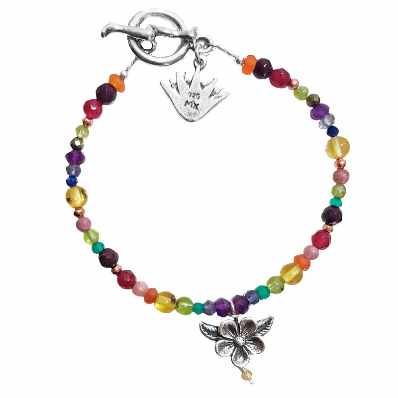 Pulsera Flor de Mil colores Gabriela Sánchez Pulsera