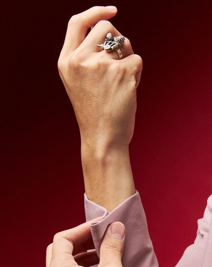 Anillo Carreta de Agaves y Piñas Gabriela Sánchez Anillo