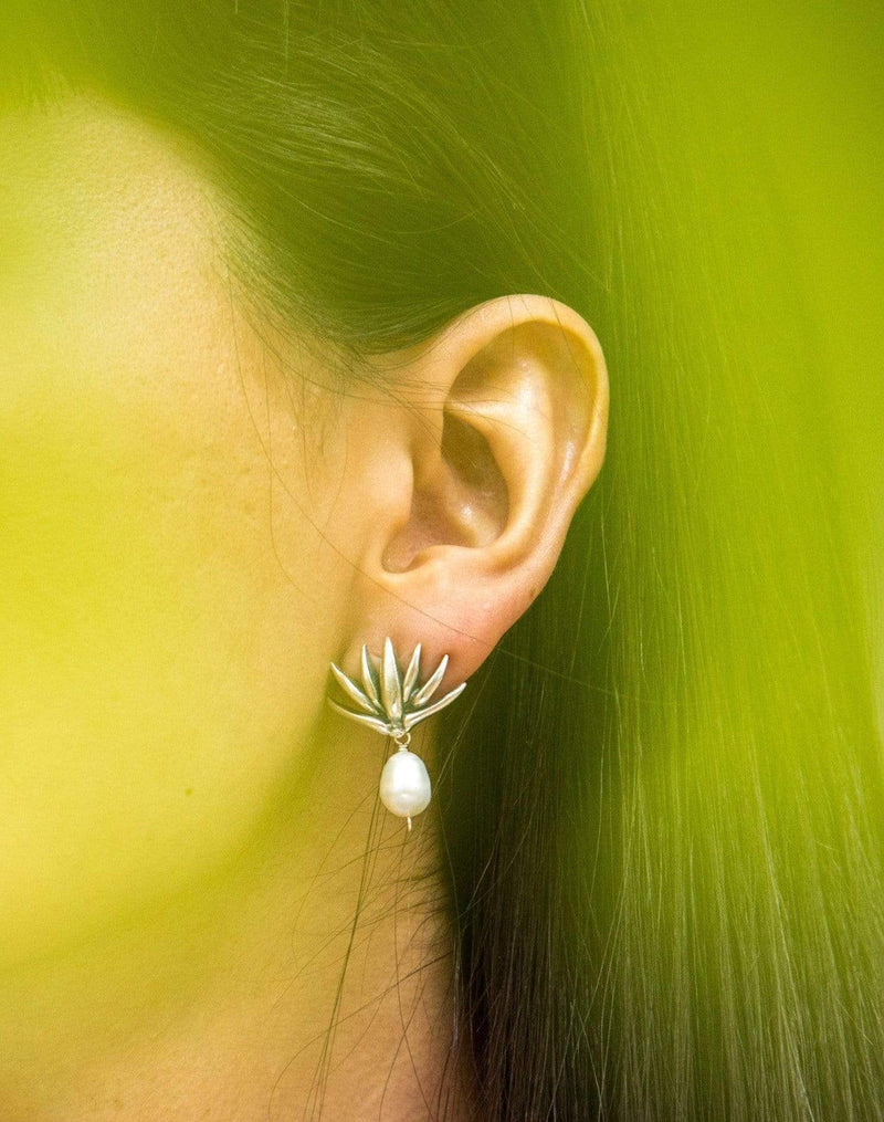 Aretes Agave Chico Poste Perla