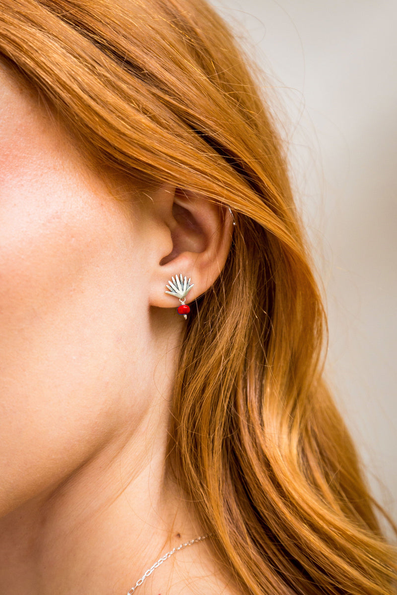 Aretes Agave Rojo 001AP Aretes