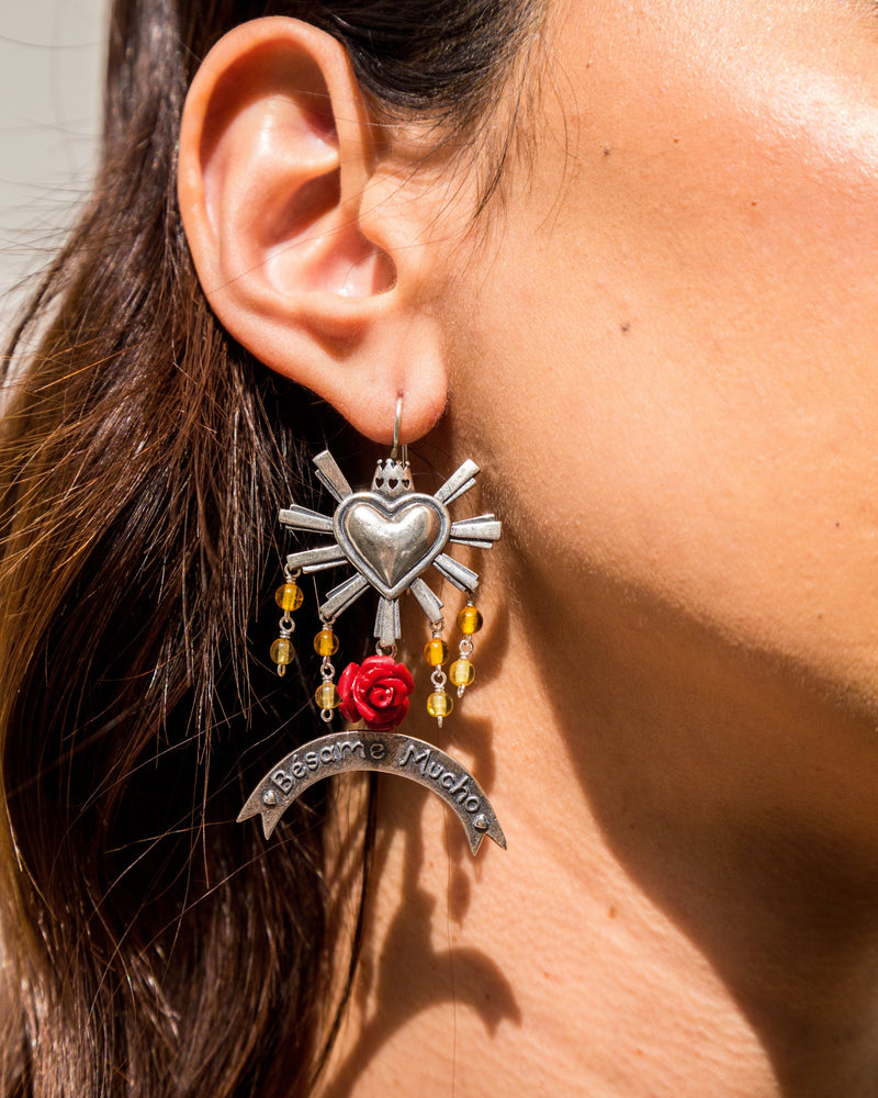 Aretes Bésame Mucho Ámbar 23QM002 Aretes