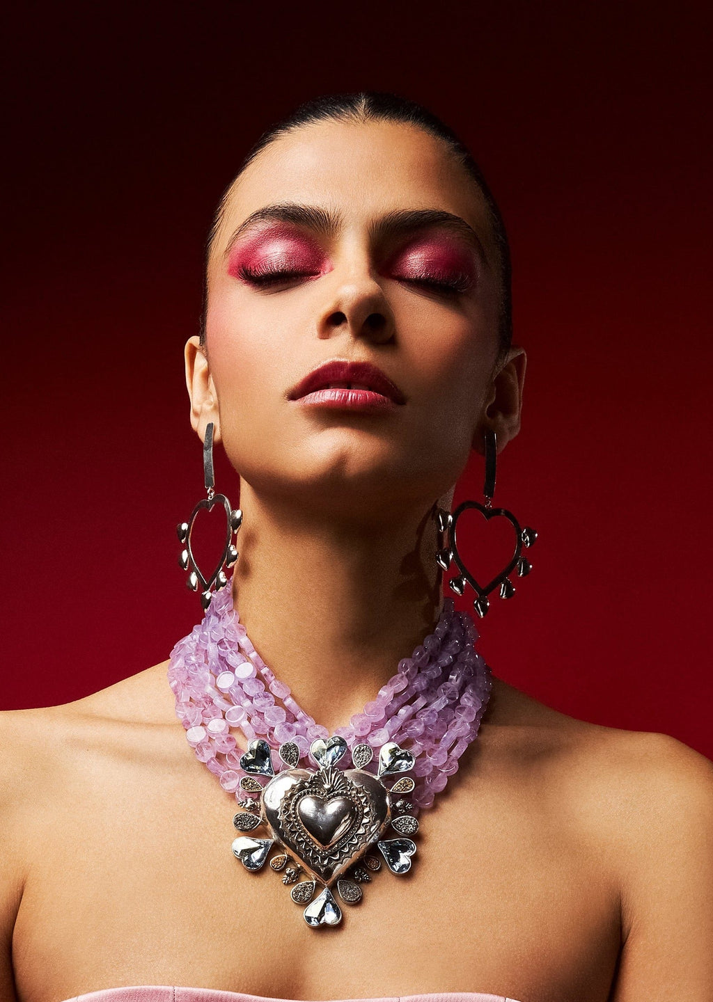 Aretes Corazón y Corazones Gabriela Sánchez Aretes