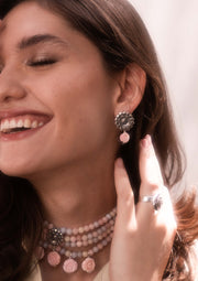 Aretes Girasoles con Rosas Gabriela Sánchez Aretes