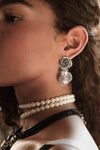 Aretes Rosa en Perla Gabriela Sánchez Aretes