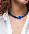 Choker "Una Rosa Pintada de Azul" 23QM004 Collar