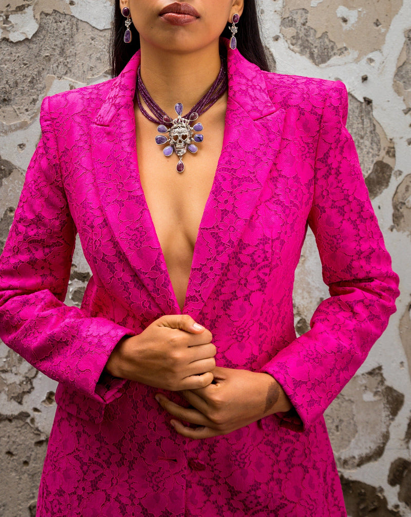 Collar Reina Catrina Violeta Gabriela Sánchez Collar