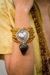 Pulsera de Ámbar Corazón Encaje 22NAV011 Pulsera