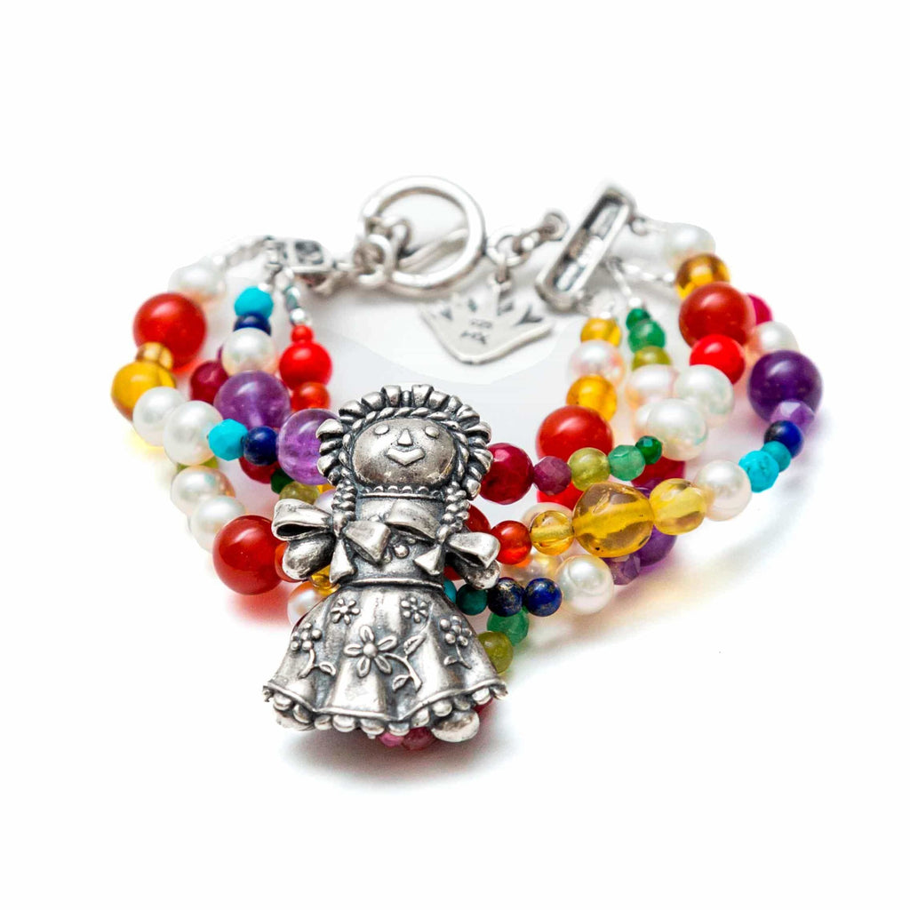 Pulsera Muñeca Arcoíris Gabriela Sánchez Aretes
